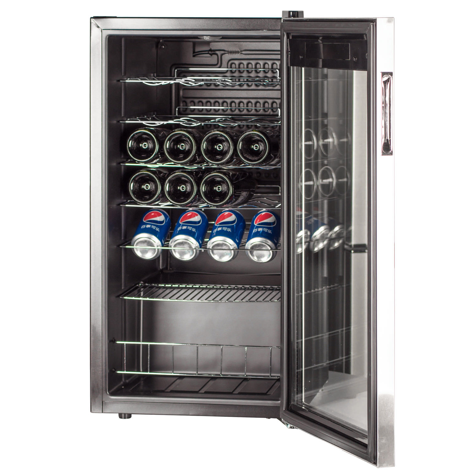  Smad Wine Fridge Freestanding, 19 Bottle Compressor Small Wine  Cooler Refrigerator for Home with Digital Thermostat and Glass Door,  Stainless Steel : Home & Kitchen