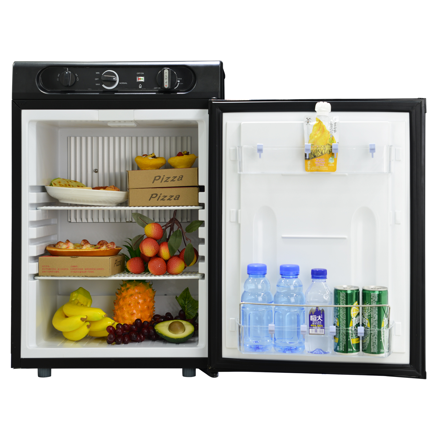 Smad rv kühlschrank 12v und propan 2,1 cu. ft mini kühlschrank 110v/lpg gas  kleiner kompakter kühlschrank für rv lkw camping schwarz - AliExpress