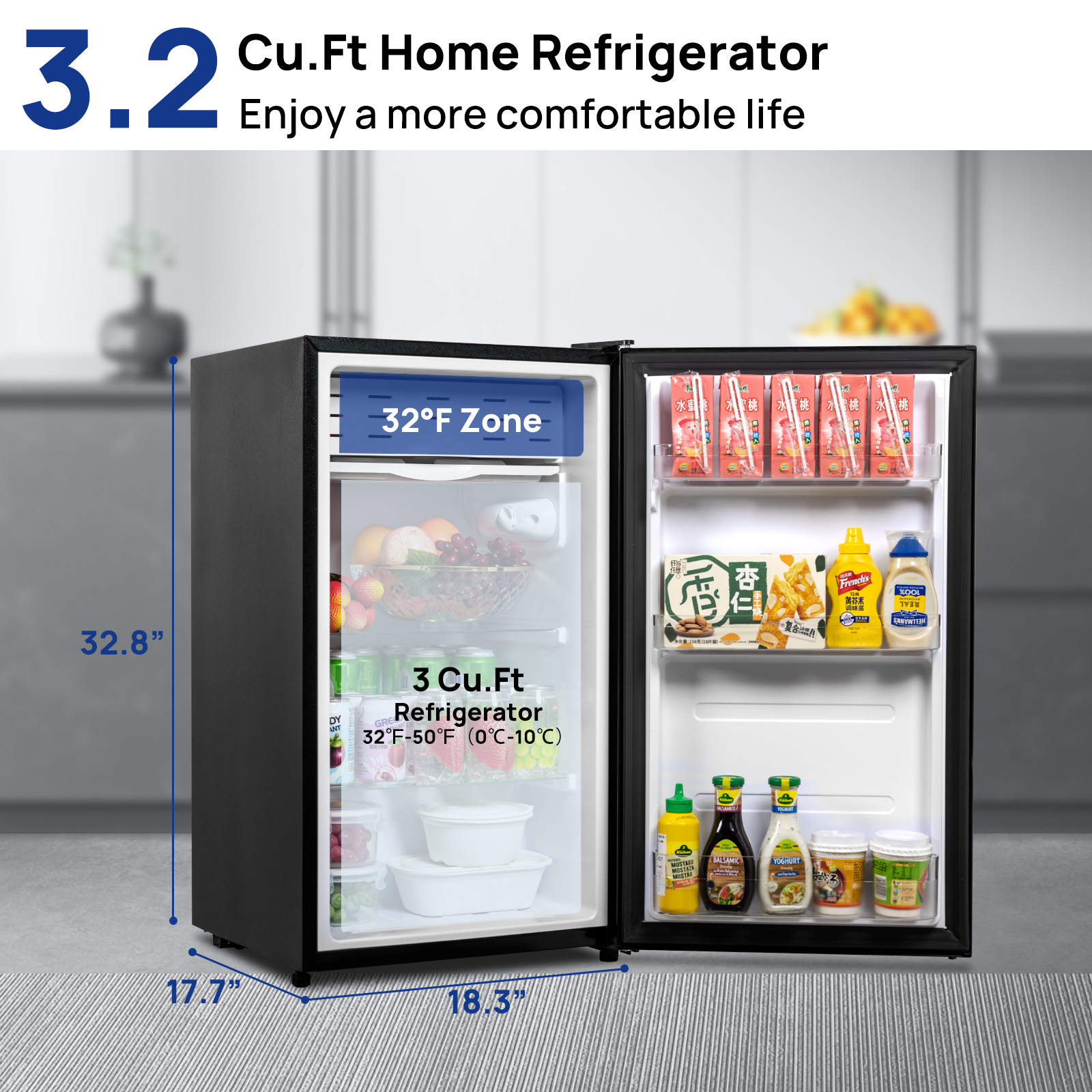SMAD 3 Cu ft Small Freezer Kitchen Home Compact 10.4℉〜-11.2℉ | eBay