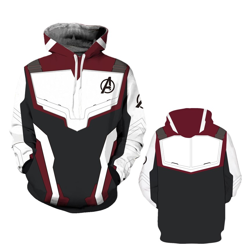 Details About Avengers 4 Endgame Hoodie Quantum Realm Mens Sweatshirts Coat