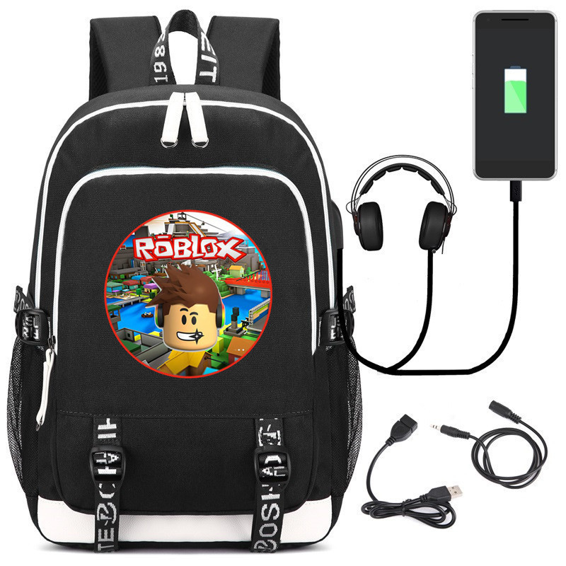 Game Roblox Backpack Usb Laptop Shoulder Bag Travel Packsack Student School Bag Ebay - roblox game casual backpack for student school bags travel