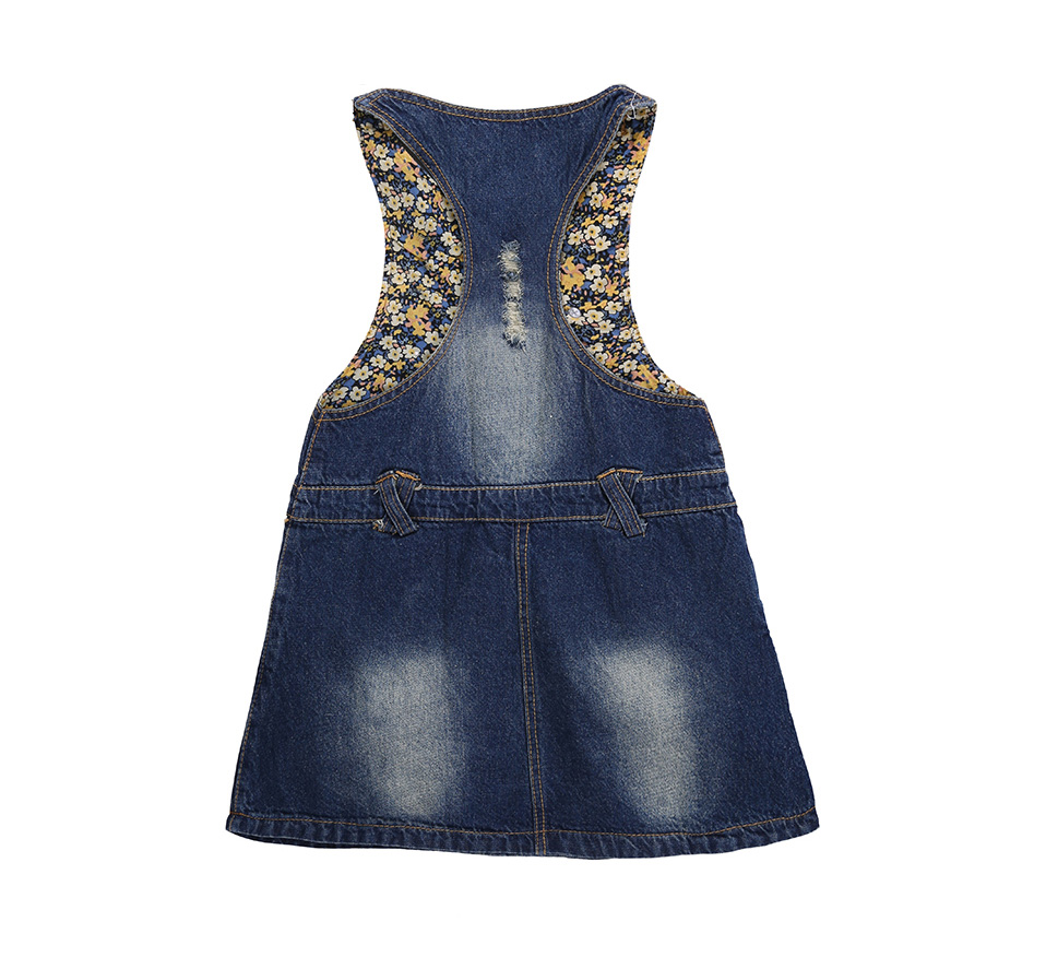 baby girl denim pinafore