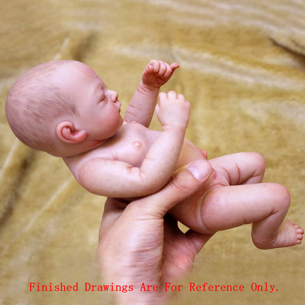 10" Blank Reborn Baby Dolls Unpainted Full Body Vinyl Silicone Kit Girl