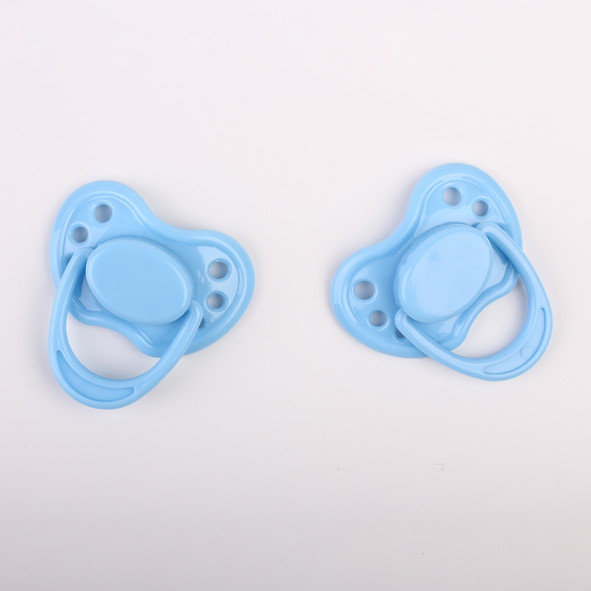 2x Blue Dummy Pacifier Internal Reborn Baby Doll