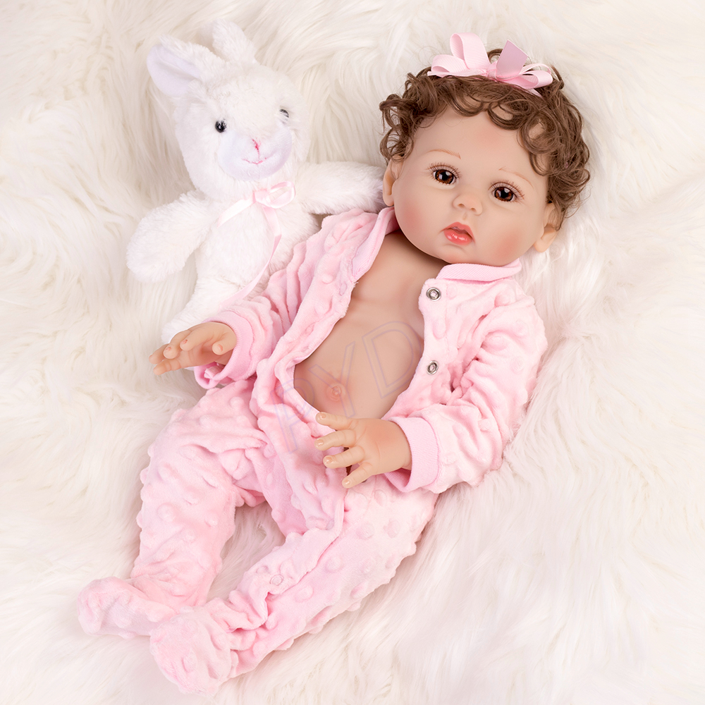 Waterproof 18" Reborn Baby Dolls Full Body Soft Silicone Vinyl Newborn