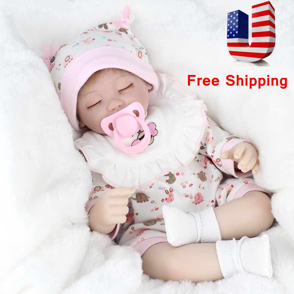 Realistic 16/" Reborn DollBaby Dolls Vinyl Silicone Newborn Cute Birth Xmas Gift