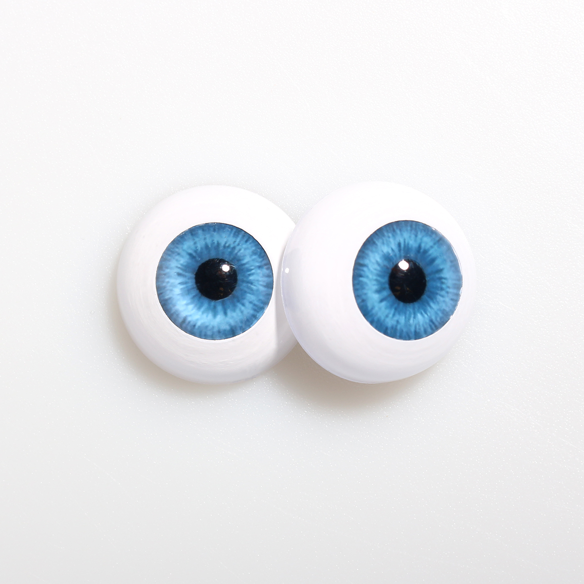 20-22mm Half Round Acrylic Blue Eyeballs Tiny Accessories for reborn Baby Doll 