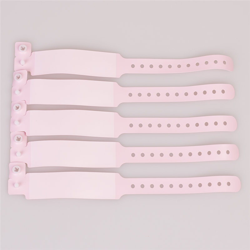 5pcs Reborn Baby Hospital ID Wristbands Pink Bracelets Baby Shower ...