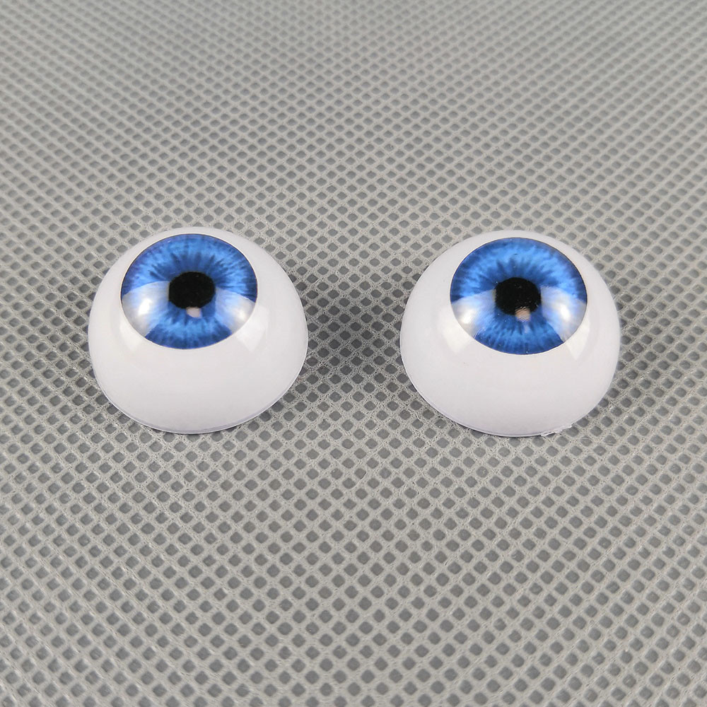 как выглядит 5 Pairs Acrylic Eyes Half Round Eyeballs for BJD/OOAK Reborn Baby Dolls Kit DIY фото