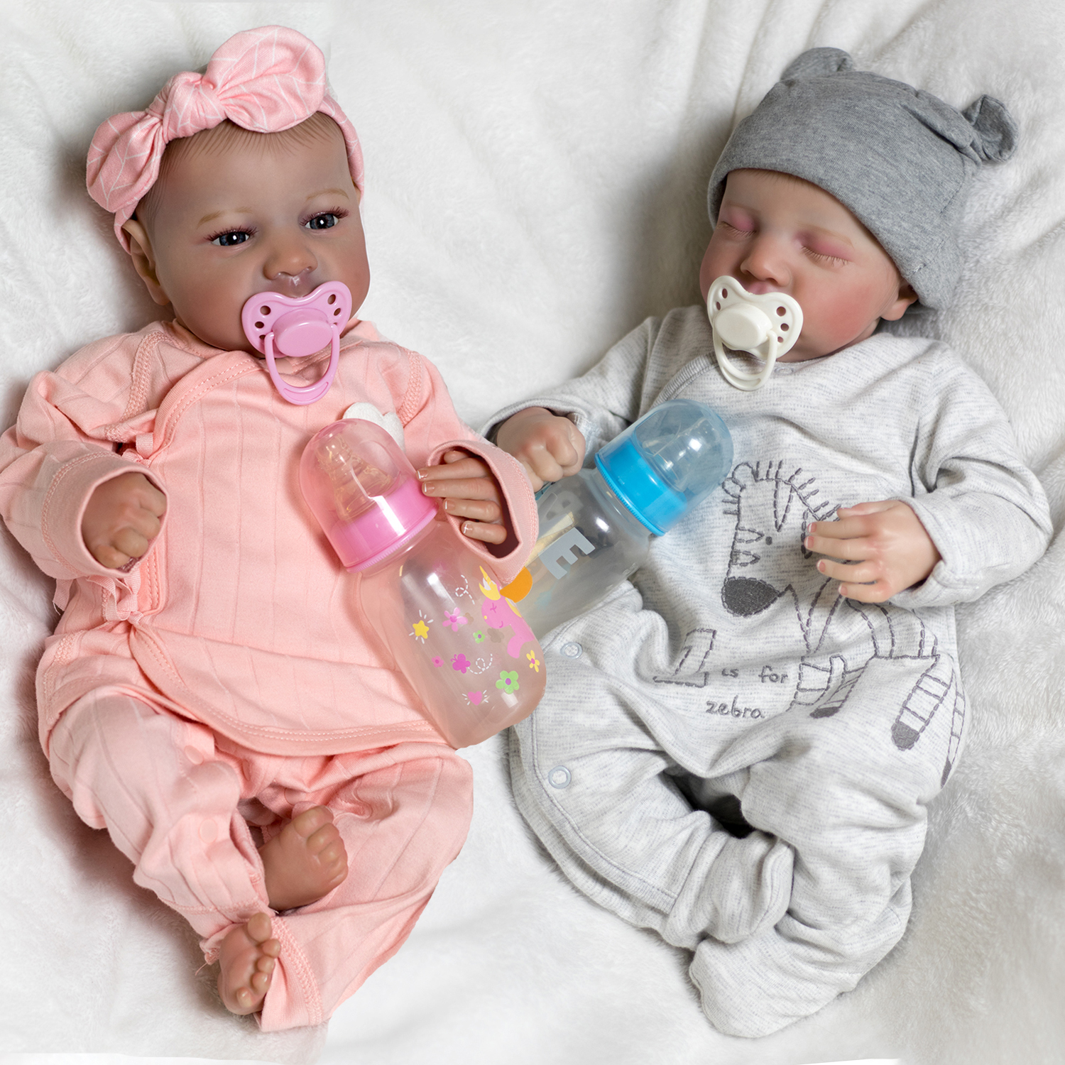 Reborn Dolls Realistic Baby Girl/Boy/Twins Vinyl Silicone Real  display picture 1