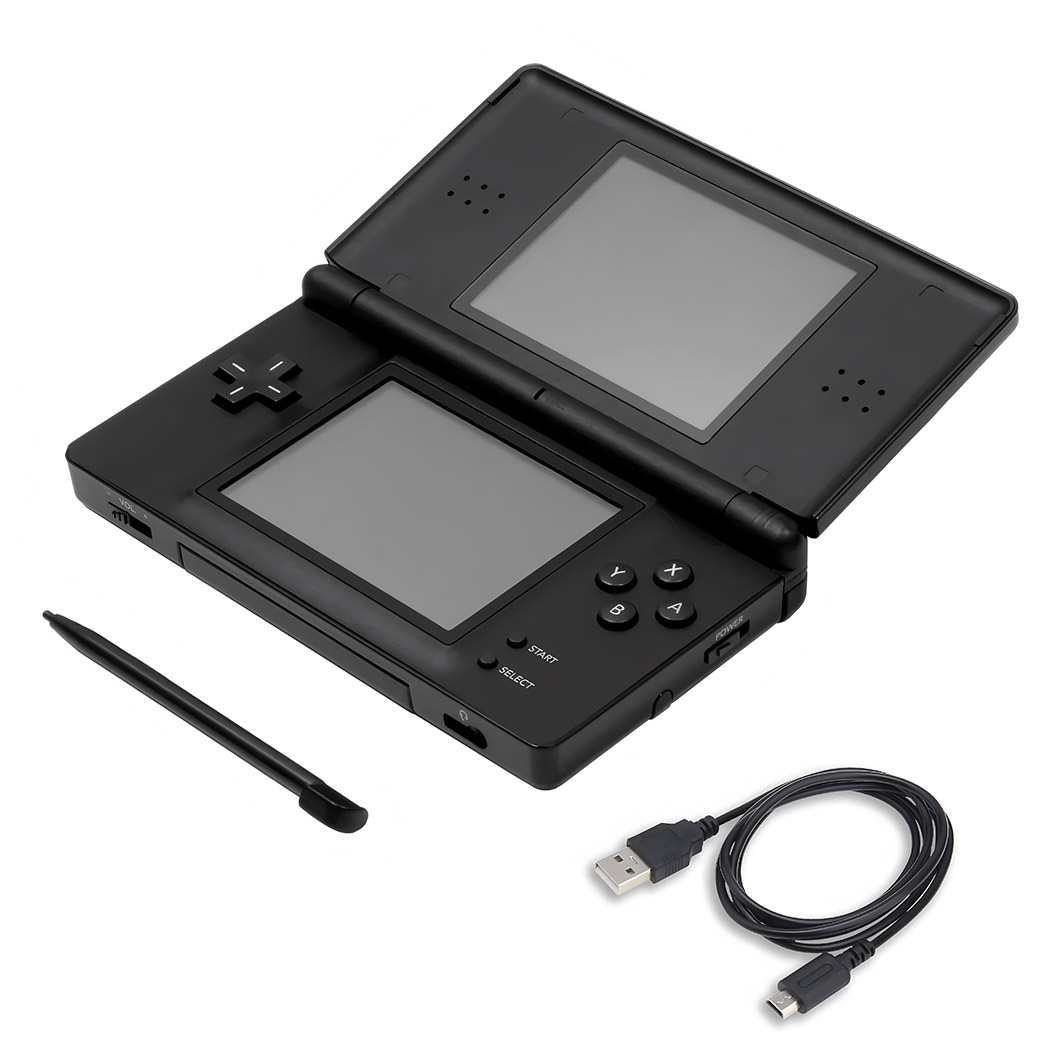 Nintendo DS Lite Console Handheld System Black Cleaned Tested New
