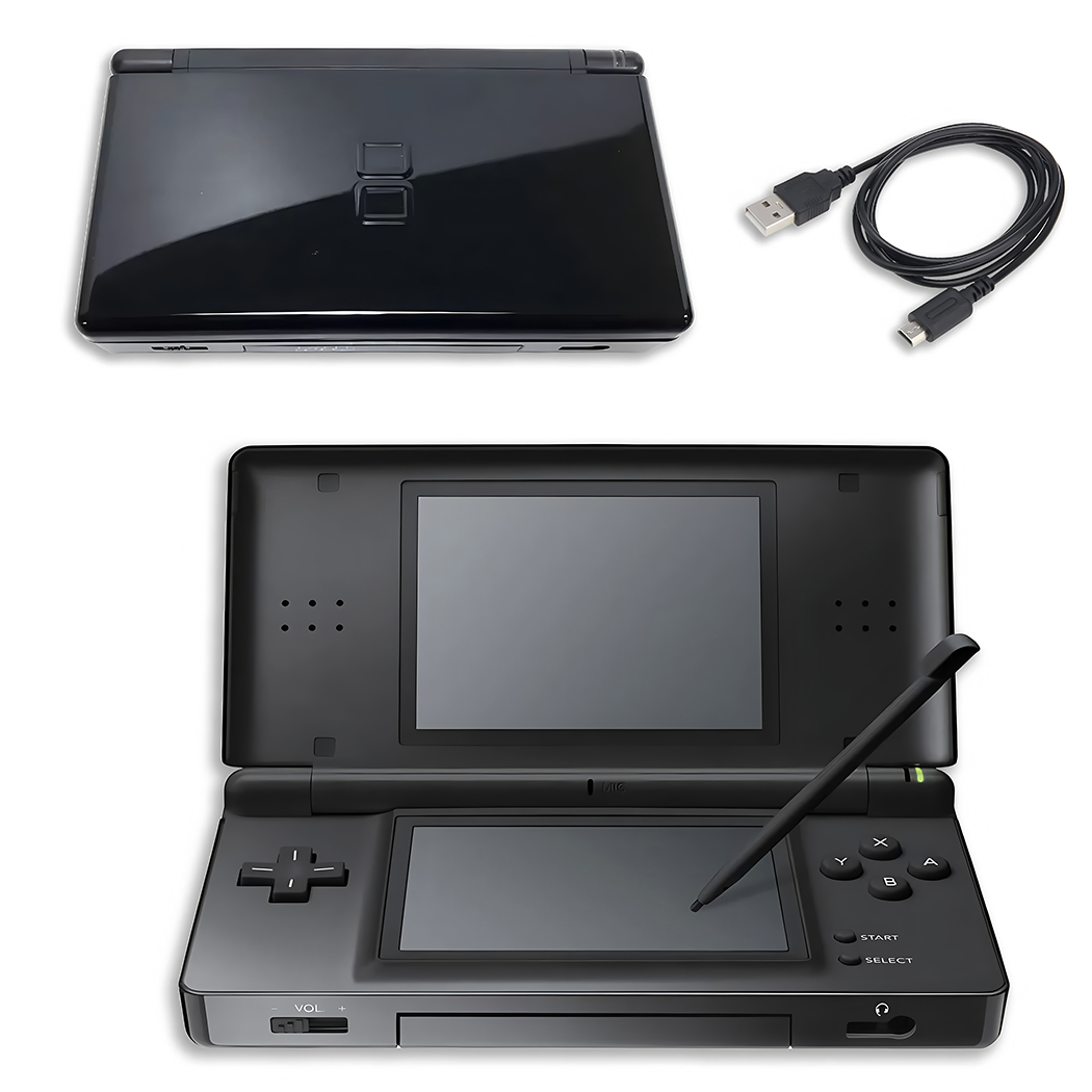 Nintendo DS Lite Console Handheld System Black Cleaned Tested New