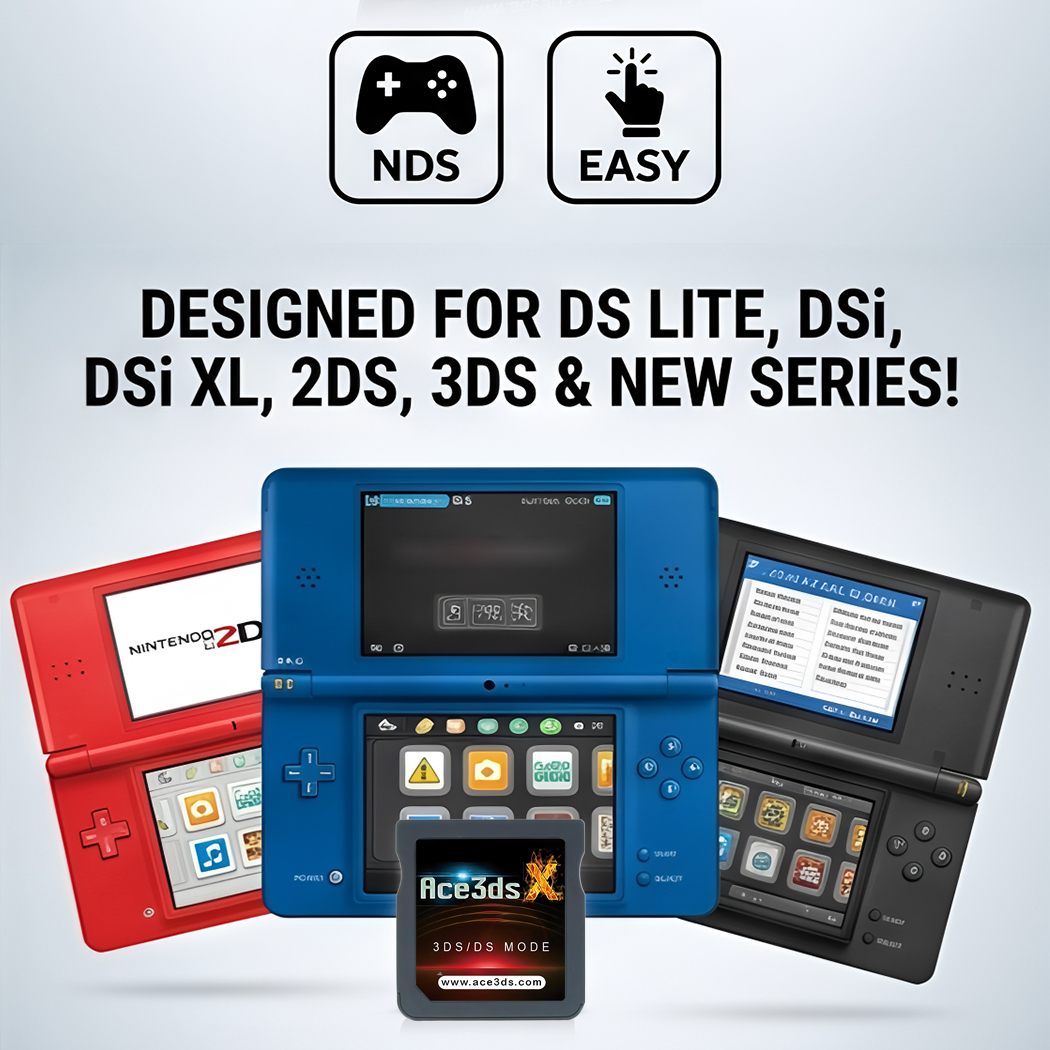 ACE3DS X SDHC For 3DS /2DS/DSi/DS Lite/DS to play NDS games