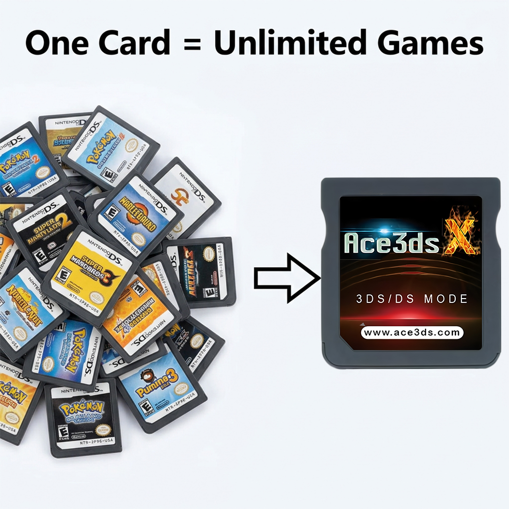 ACE3DS X SDHC For 3DS /2DS/DSi/DS Lite/DS to play NDS games
