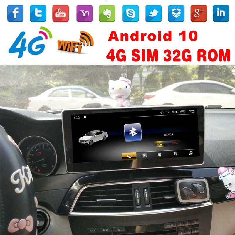 10 25 Android 10 Car Gps Touch Screen For Mercedes Benz W4 C180 C0 C260 300 Ebay