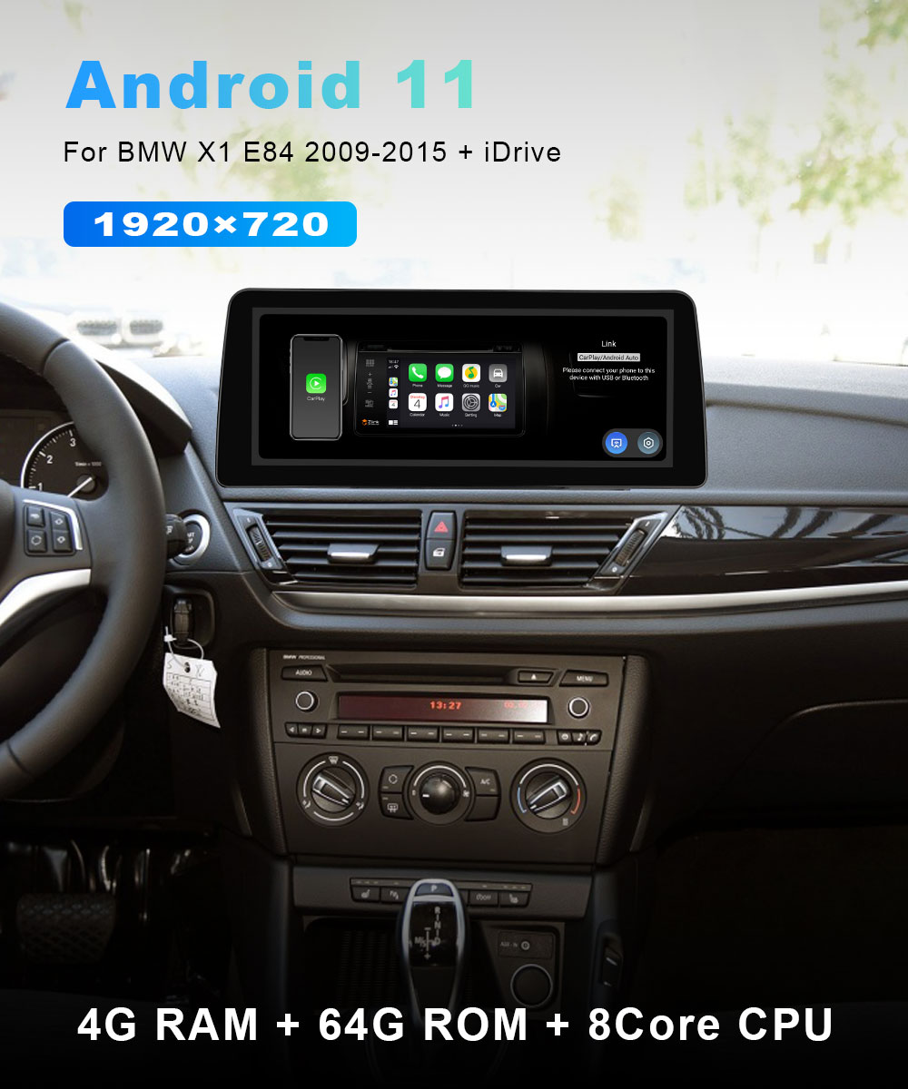 For | eBay BMW Navi Auto X1 Radio E84 Android Car Screen Black 2009-2015 GPS 12.3\