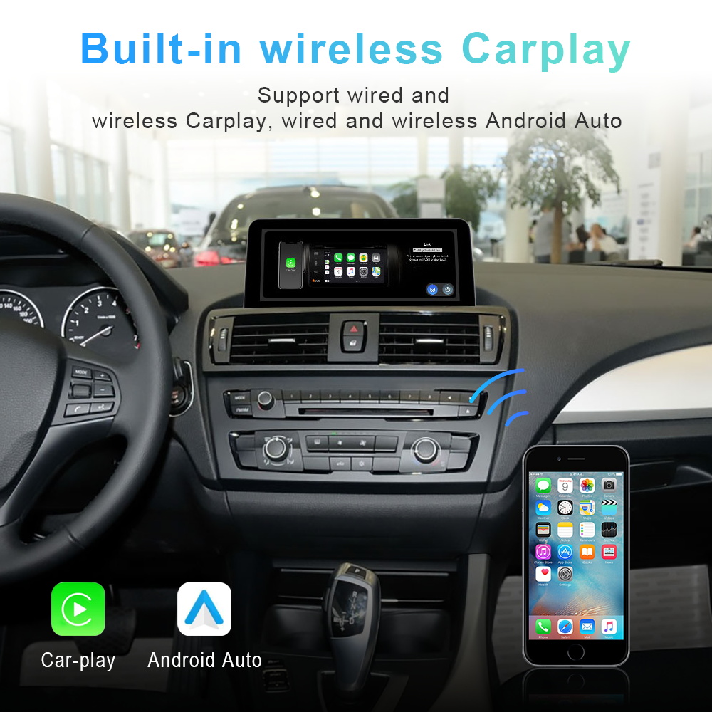  for BMW 5 Series F10 F11 (2013-2016) NBT Upgrade Radio Stereo  Car Radio Qualcomm 665 (4GB + 64GB) Built-in 4G LTE GPS Navigation Wireless  Apple CarPlay Android Auto10.25 inch Touch Screen