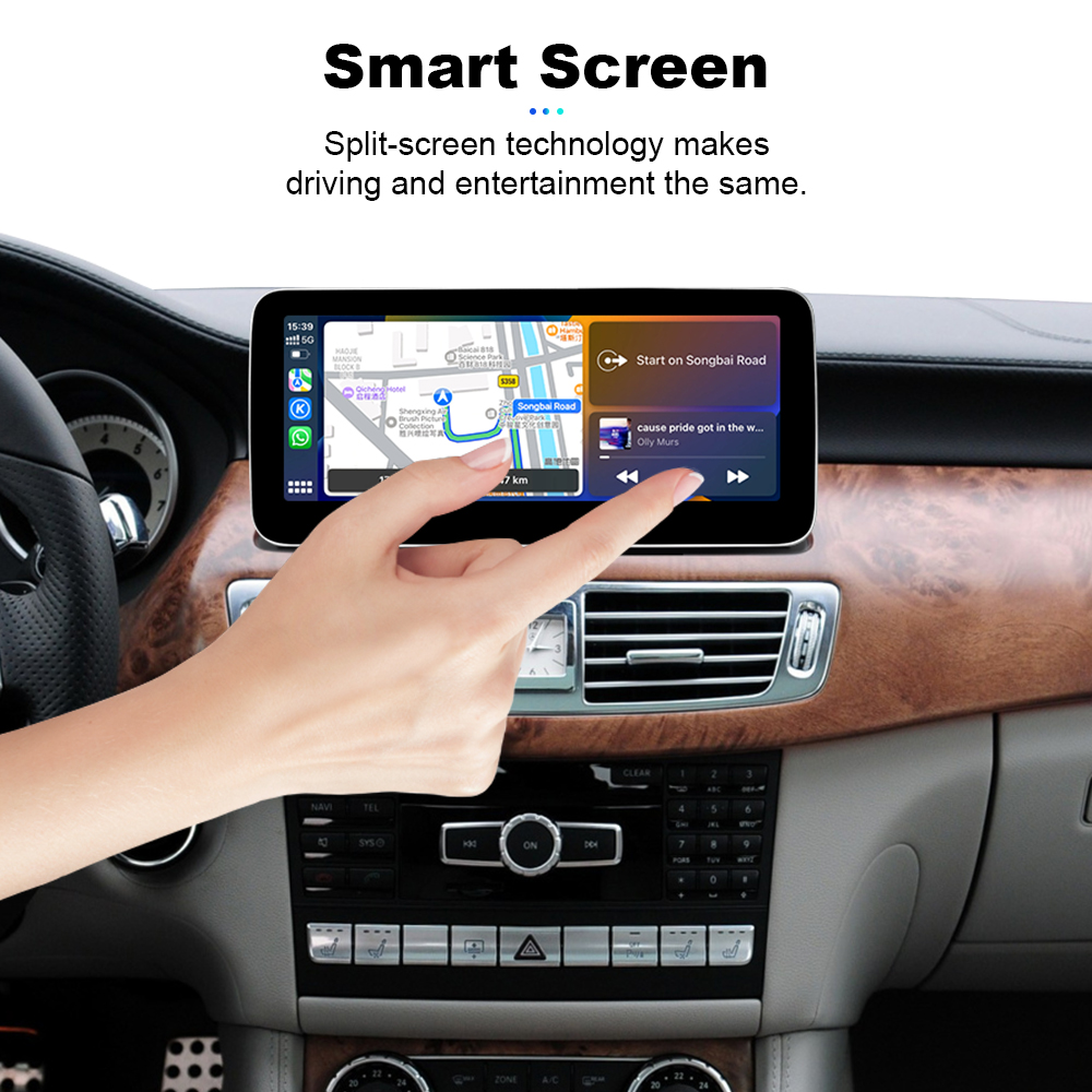 Android Car 12.3'' GPS Player Headunit 8G+256GB For Benz CLS