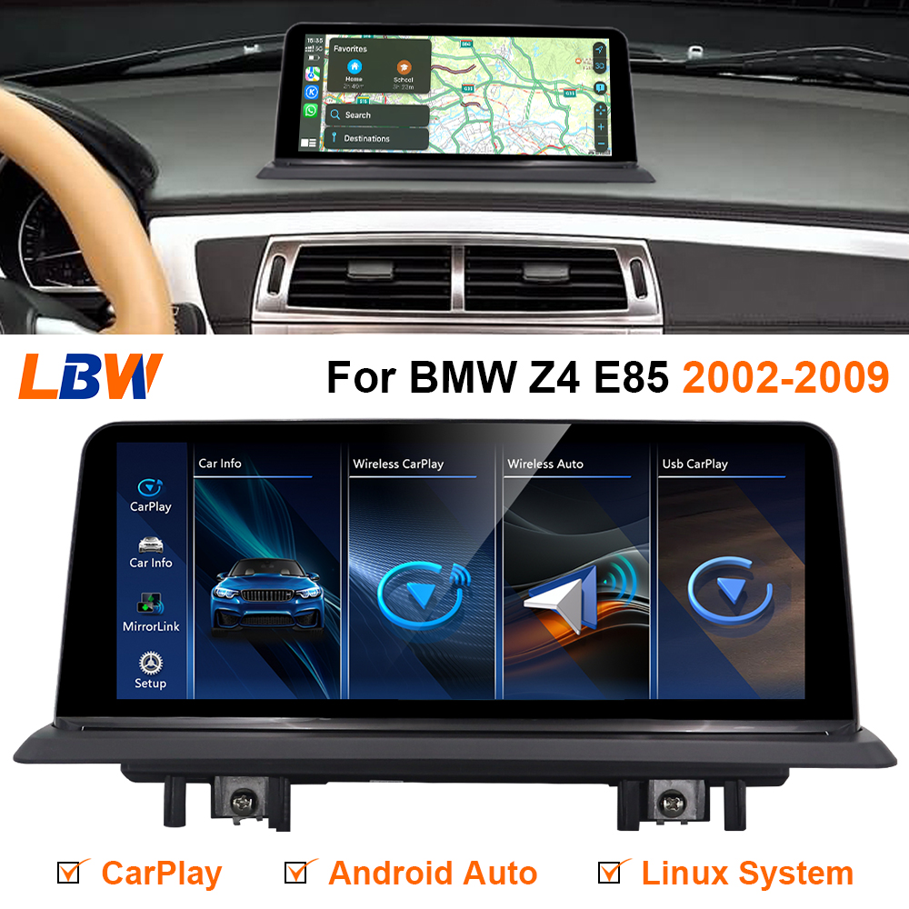 For BMW Z4 E85 2002-2009 10.25 inch Screen Android Auto Carplay