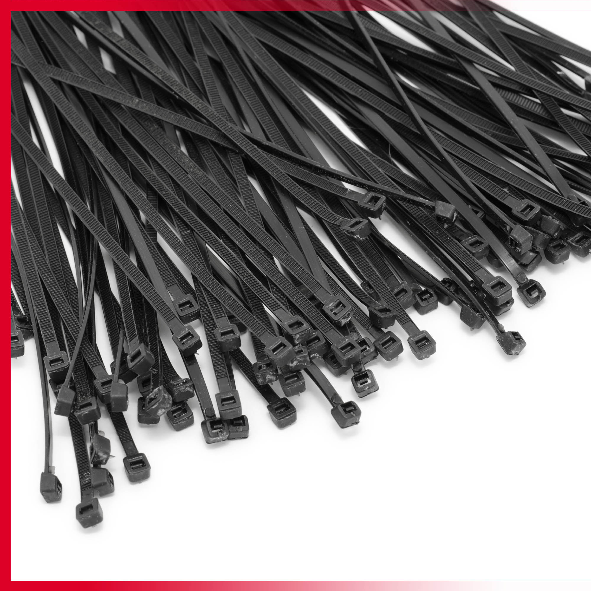 Cable Ties Zip Ties Nylon UV Stabilised 100 X Bulk Black Cable Tie 2.5 ...