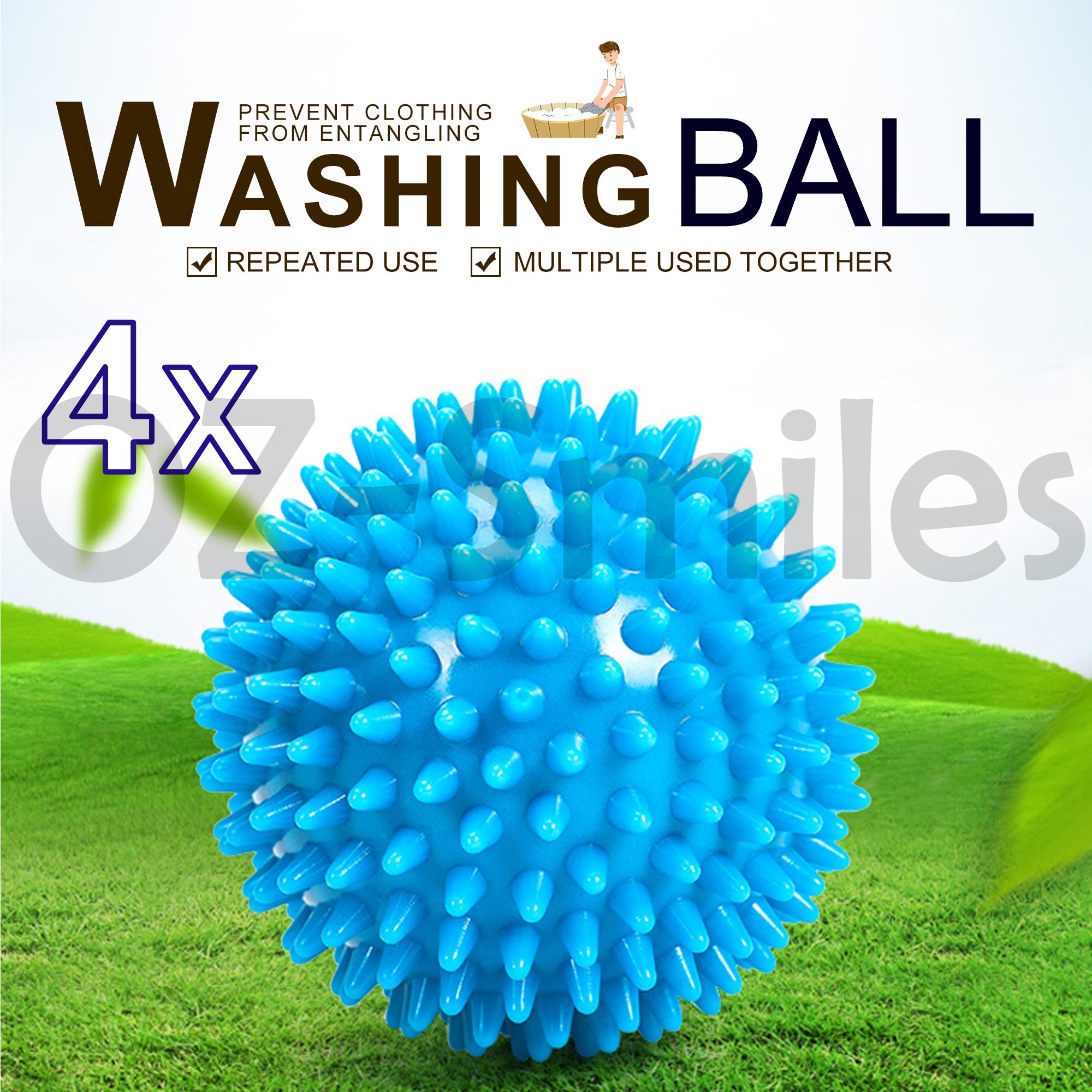 Reusable Laundry Washing Machine Dryer Balls Drying Fabric Softener