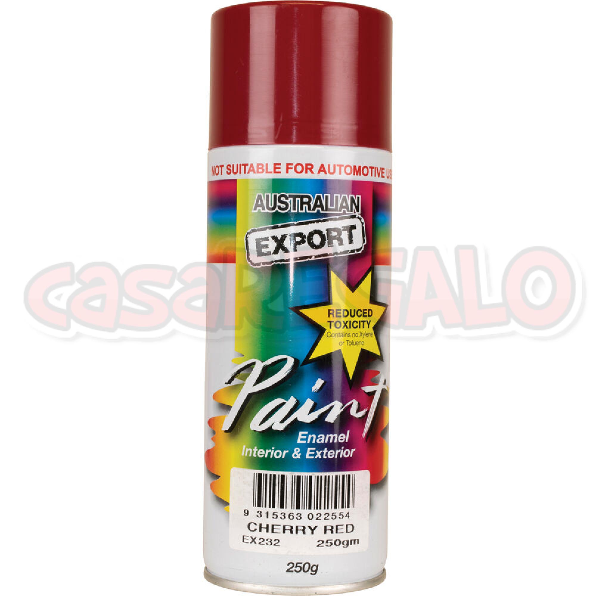 Australian Export 250gm Aerosol Spray Paint Cans Cherry Red eBay