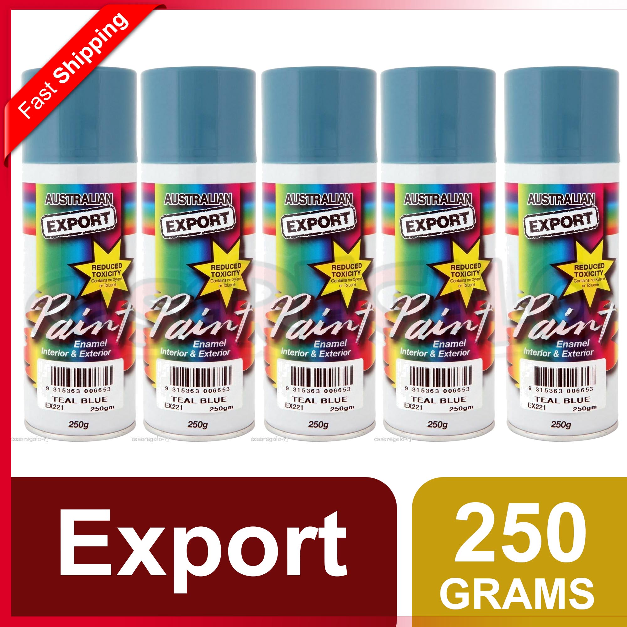 Australian Export 250gm Aerosol Spray Paint Cans Teal Blue eBay
