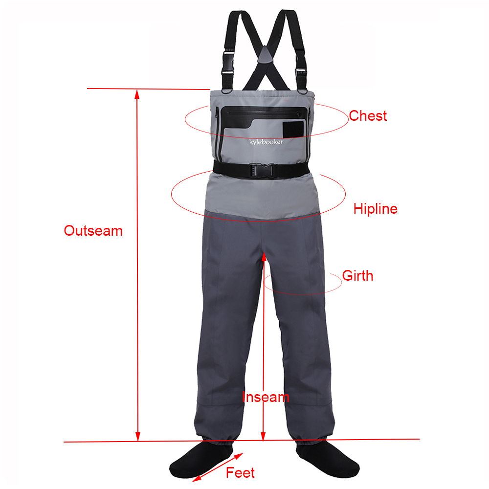 Leeda Waist Waders Size Chart