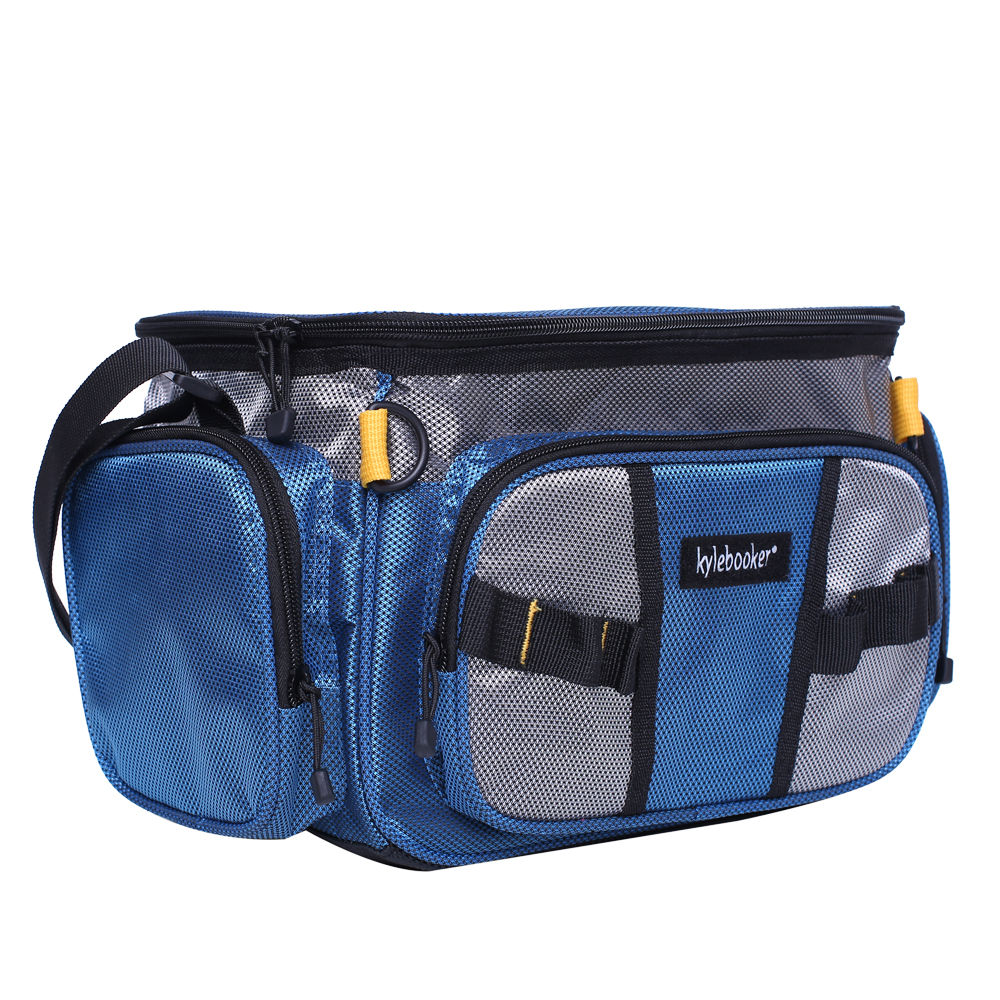 Waterproof Fishing Tackle Bag Waist Shoulder Pack Box Reel Lure