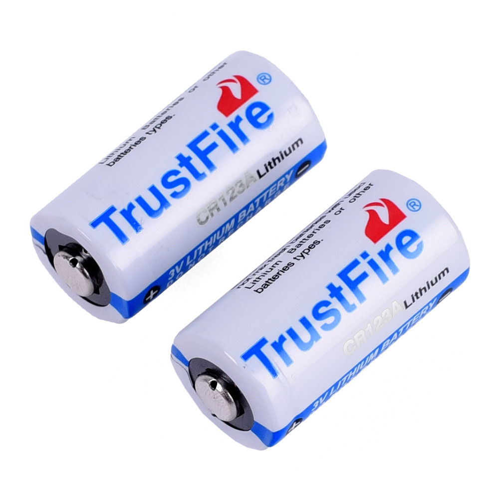 TrustFire CR123A 123A Lithium Battery CR17345 1400mAh 3.0V Camera Batteries Cell