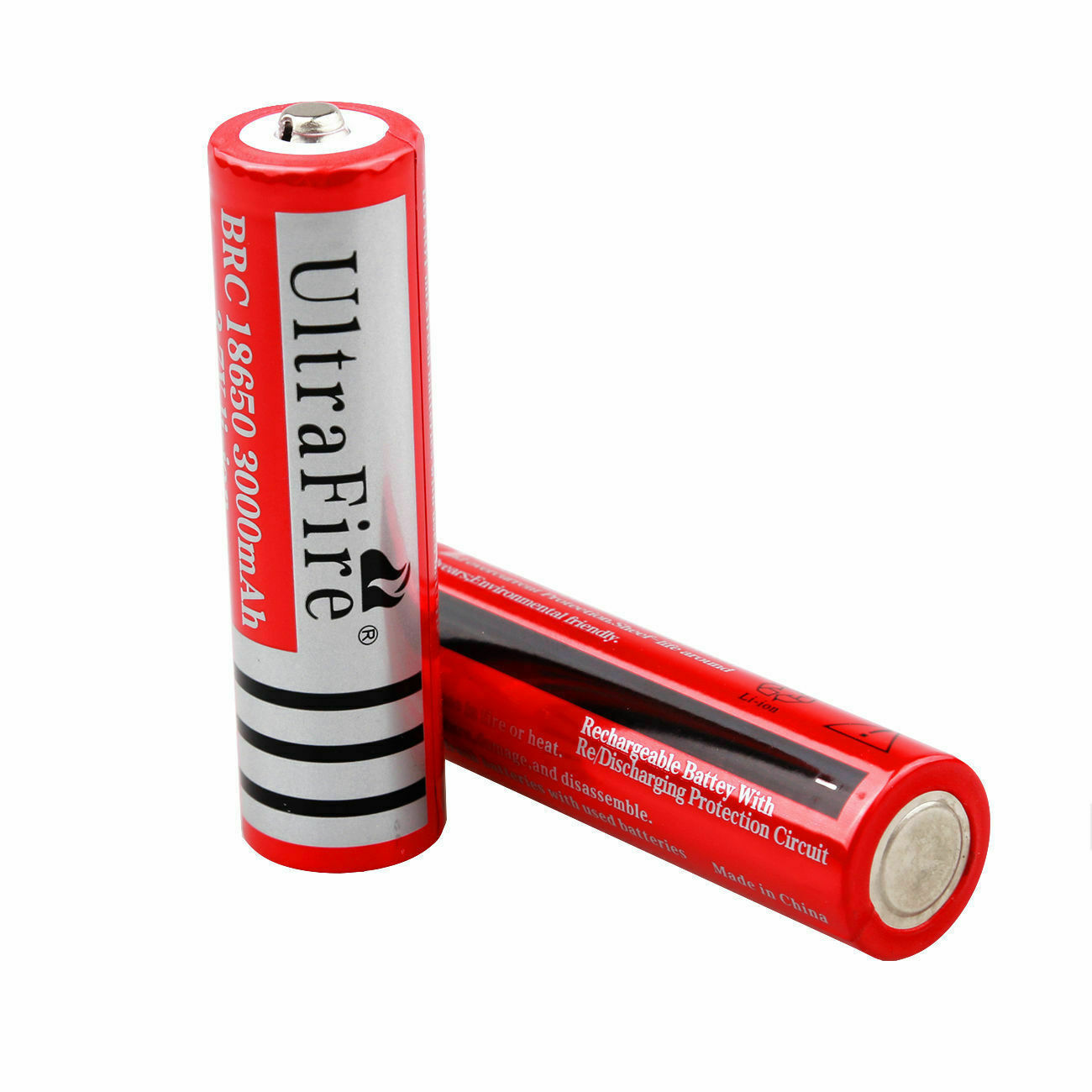 как выглядит Rechargeable Battery 3.7V Button Top 3000mAh Lithium Battery Cell 18mm 65mm Lot фото