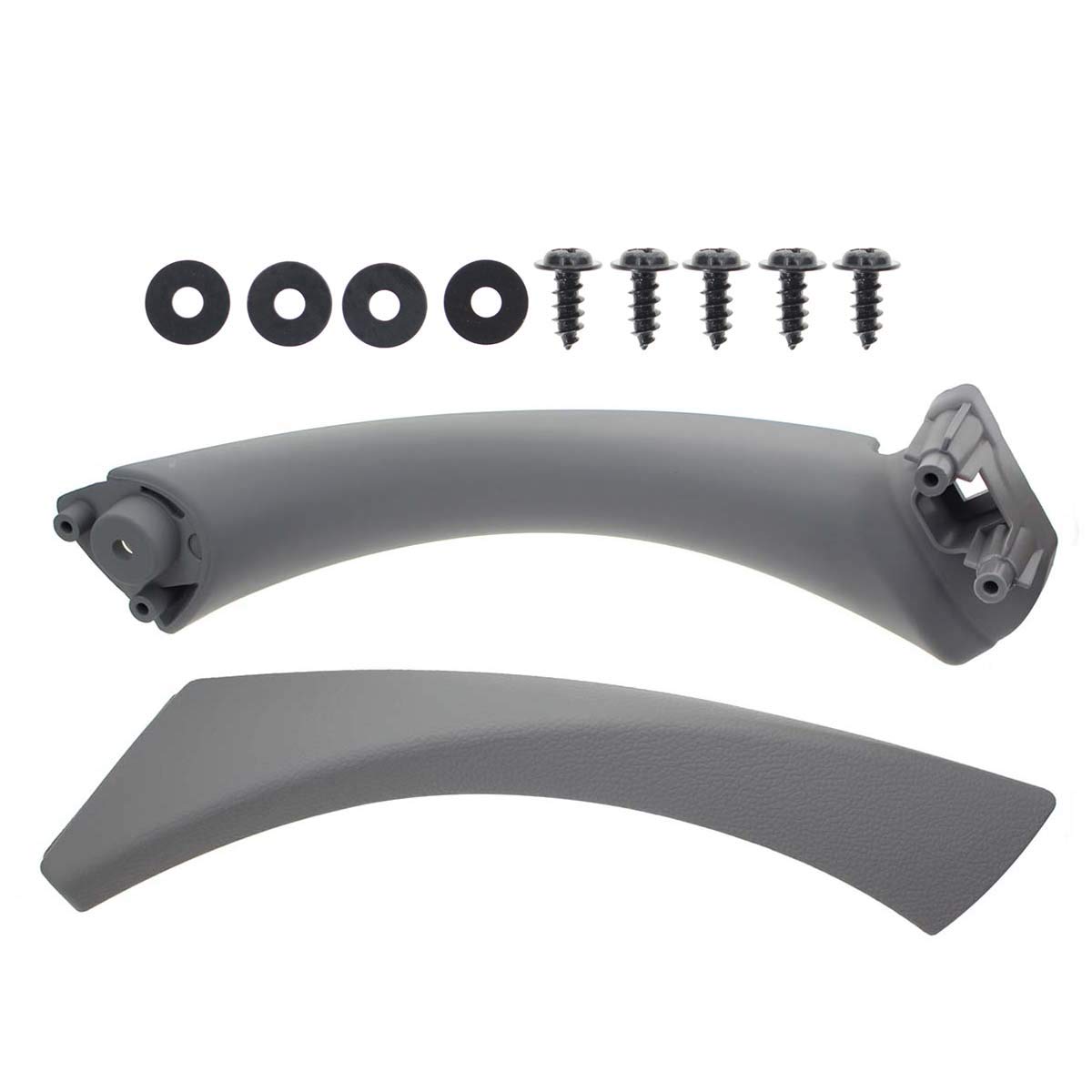 Right Side Gray Inner Outer Door Panel Handle Pull Trim