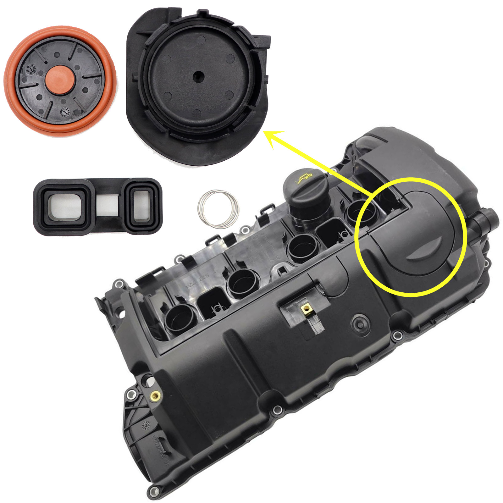 thumbnail: Qiilu PCV Kap Kit - 11127646552 Voor Mini Countryman En Paceman