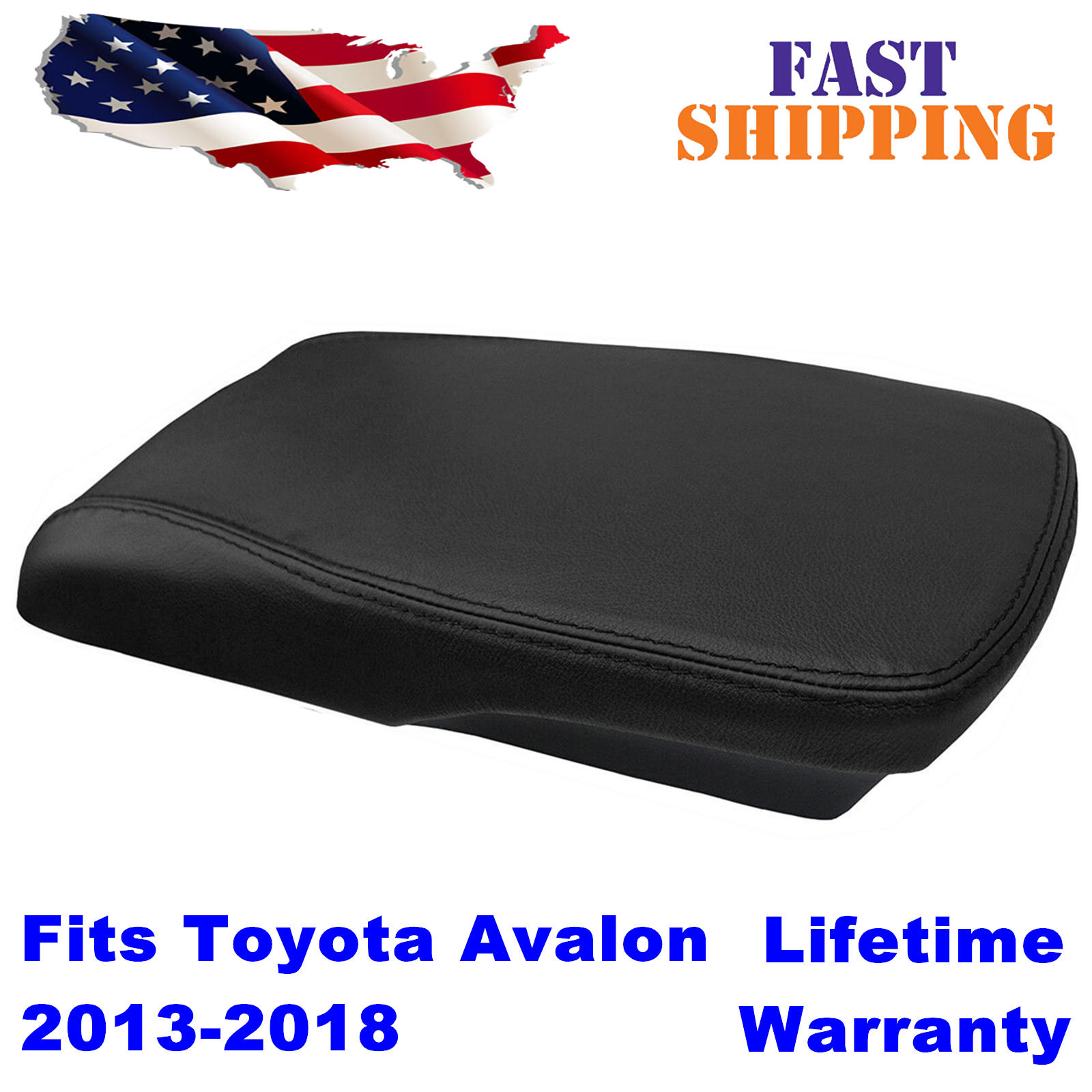 Fits 20132018 Toyota Avalon Leather Center Console Lid Armrest Cover