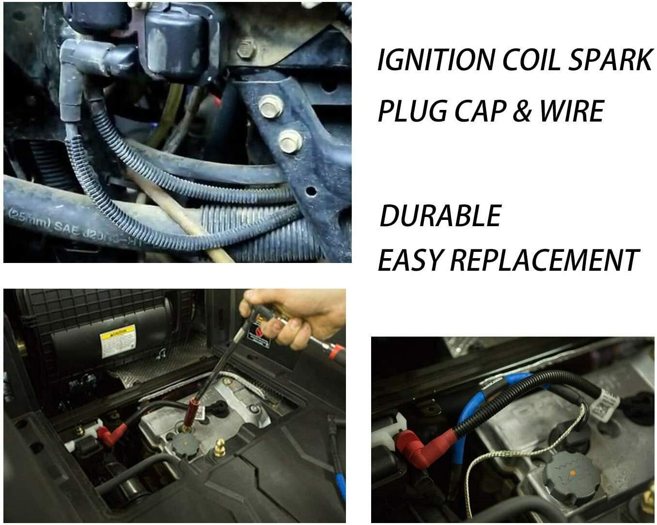 For Polaris Sportsman Ranger RZR 700 800 Ignition Coil Spark Plug Wire