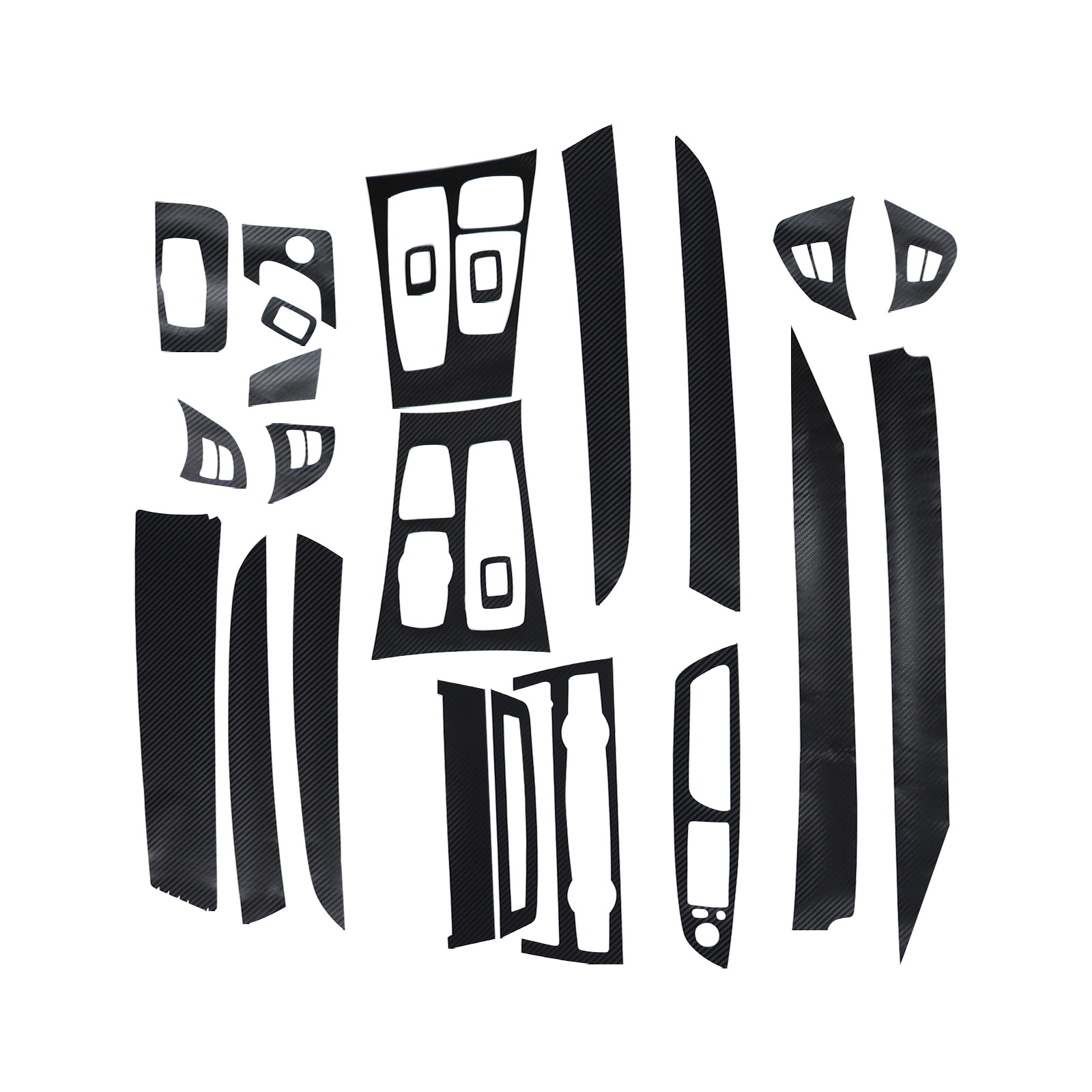 22*Carbon Fiber Interior Accessories Whole Kit Cover For 08-14 BMW