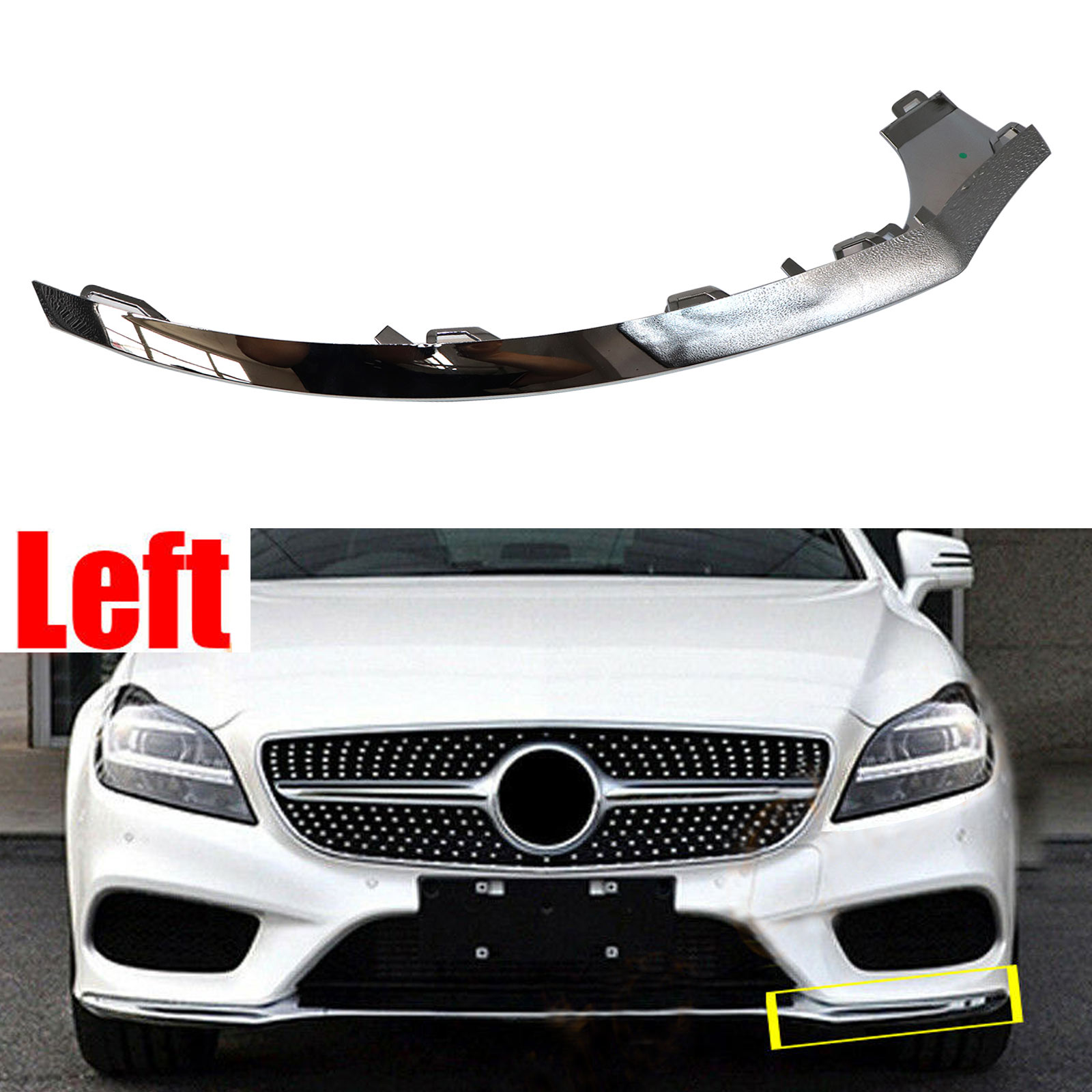 Fits Mercedes W218 CLS400 550 2015-18 2188851574 Front LH Bumper