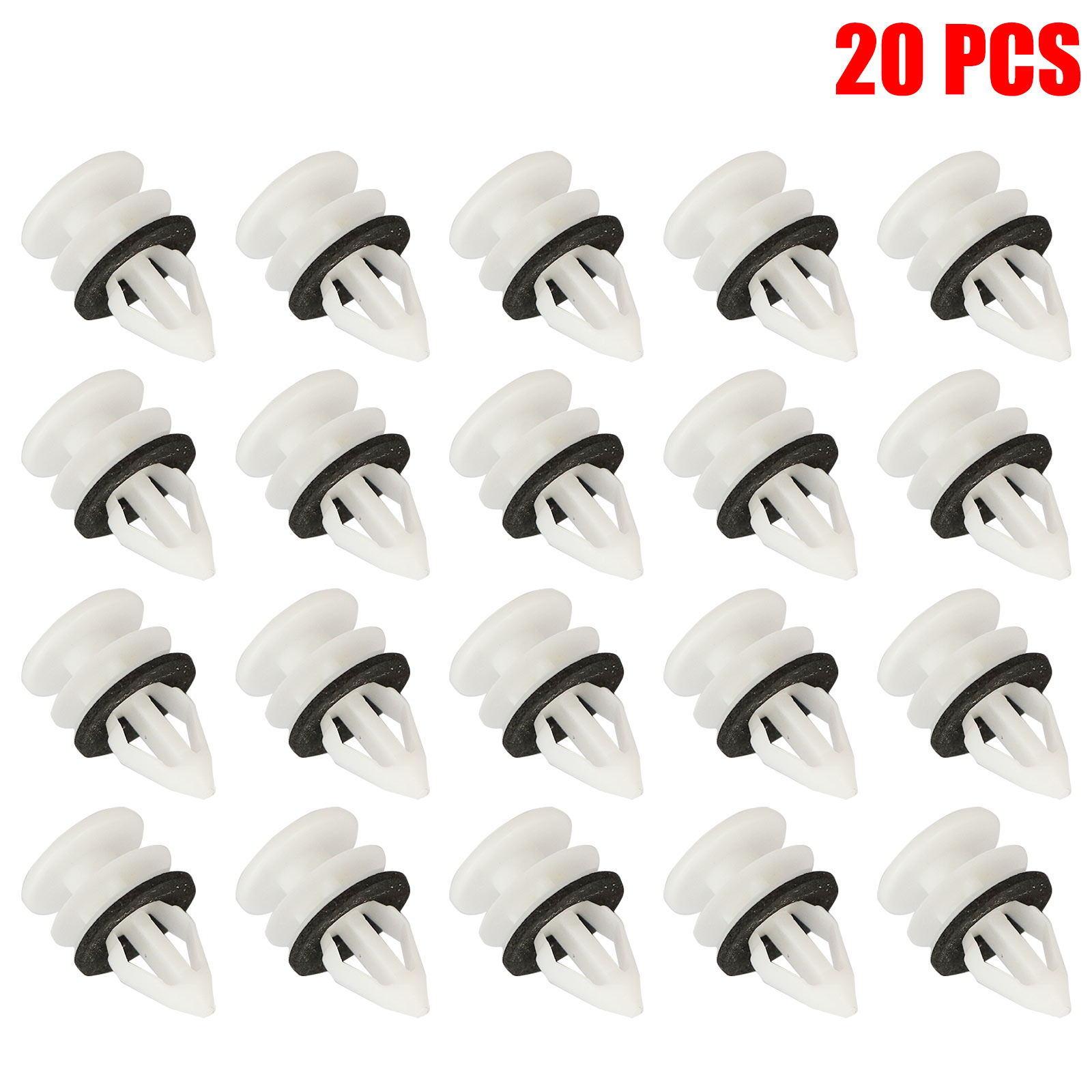 Door Trim Panel Retainer Clips Gistilli 20pcs Door Trim Panel Retainer Clip Compatible With GM Chevrolet Equinox Camaro Hummer H2 Cadillac ATS CTS SRX Ford Edge Lincoln MKX GMC Terrain 11519031 Car - Foto 9