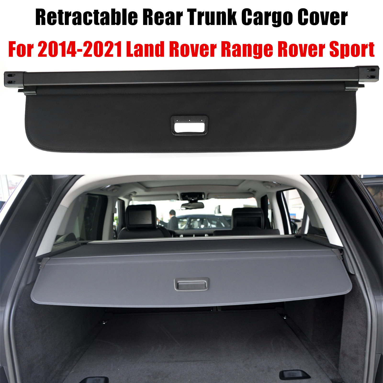 Rear Trunk Cargo Cover For 2014-2021 Land Rover Range Rover