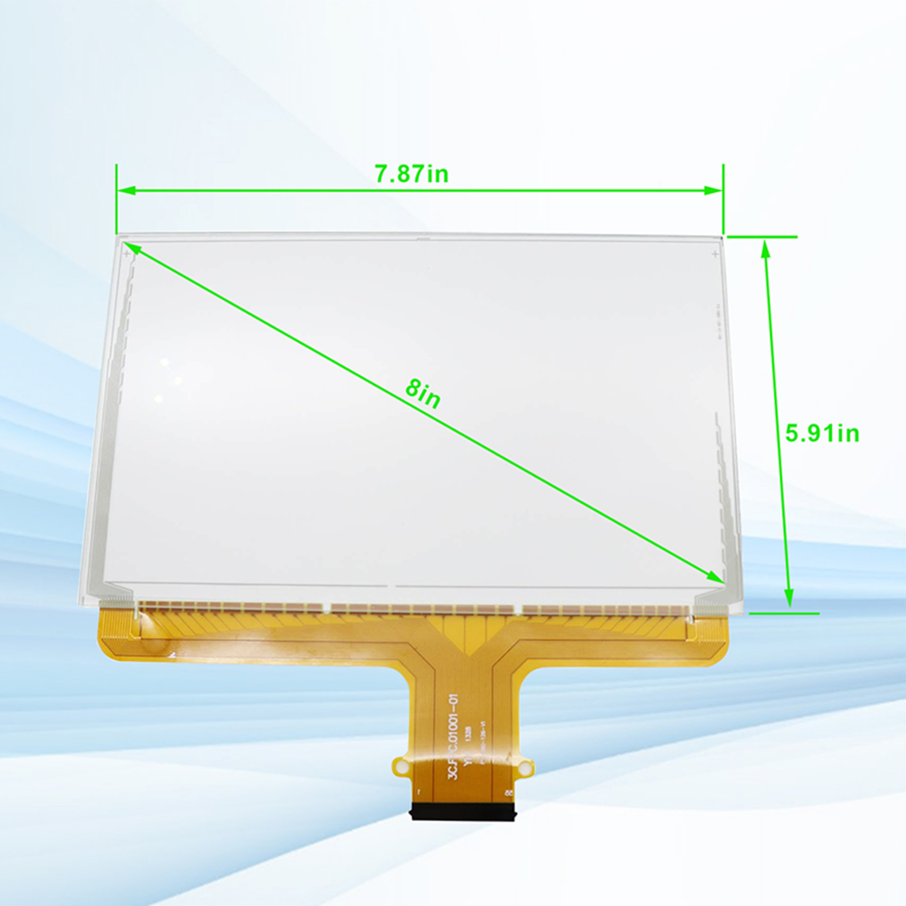 8' 55 Pin Touch Screen DJ080PA-01A For Chevrolet GMC MYLINK