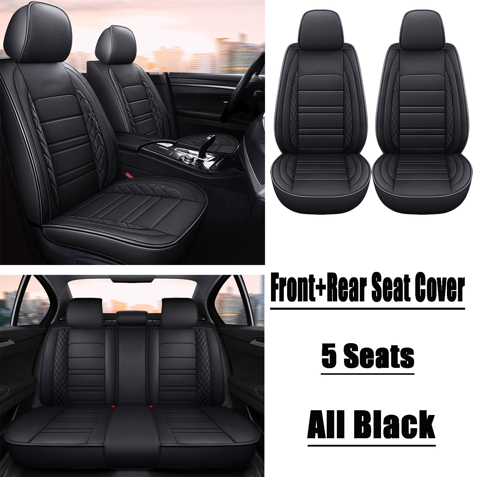 For 2013-2024 Mazda CX-5 Car Full Set Seat Cover Faux Leather