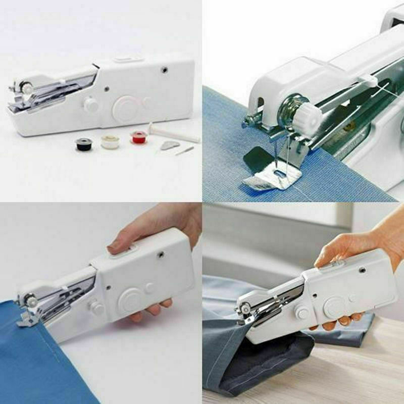 thumbnail image 2 of 🧵 Mini Handheld Sewing Machine – Portable Electric Stitcher, Cordless, Runs On 4xAA, For Denim, Quilting, Travel 2 of 5