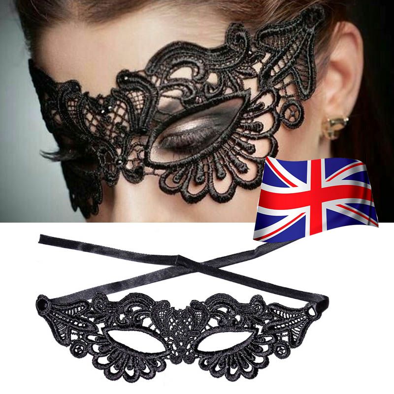 UK MASK HALLOWEEN PARTY LACE FANCY DRESS STUNNING VENETIAN MASQUERADE EYE