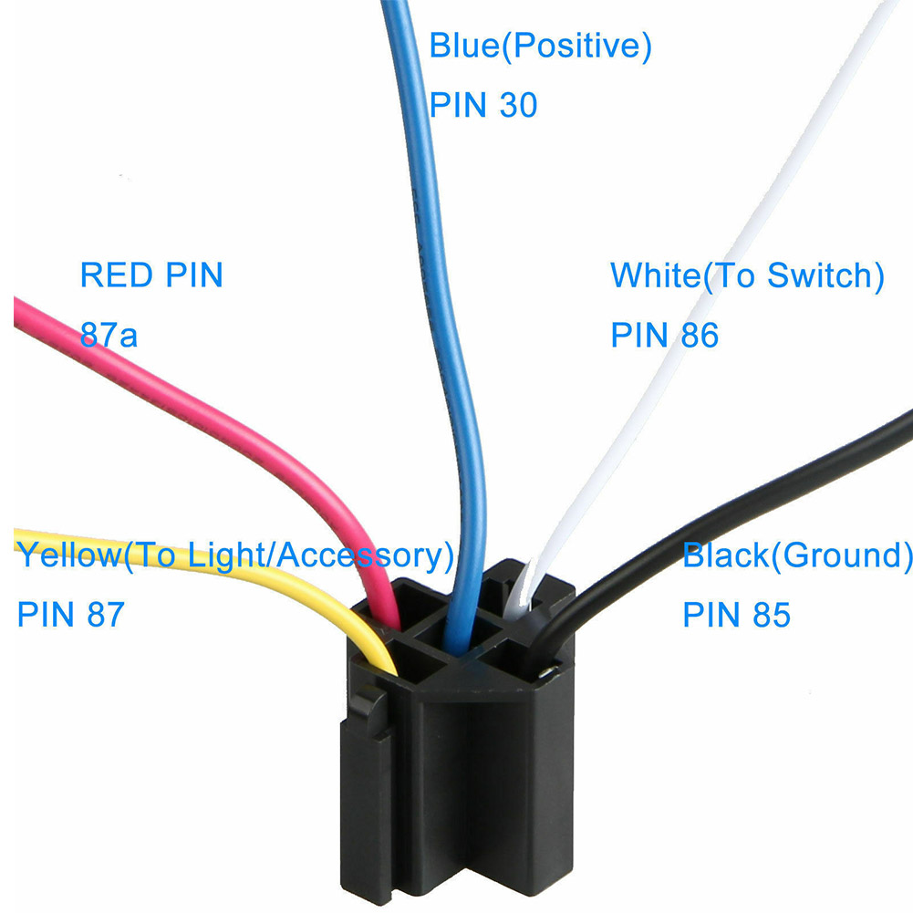 5 Pack 12 Volt 5 Pin SPDT 40 Amp Relay Socket Auto Car Truck 5 Pin 5