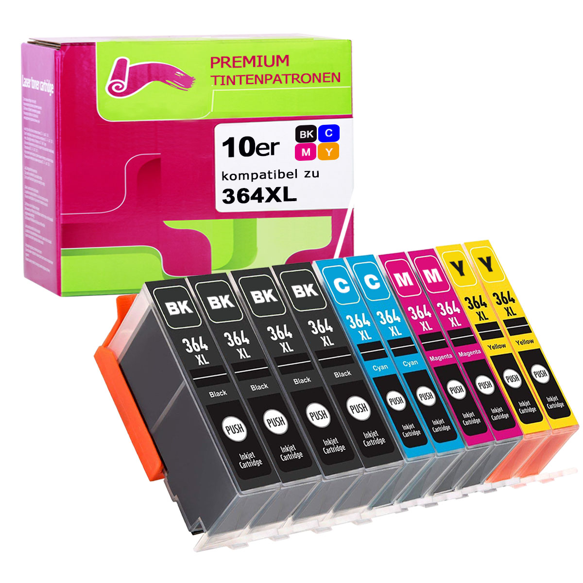 Hp Officejet 5510 All In One Patronen 10x DRUCKER PATRONEN mit Chip für HP 364 XL Photosmart 5510 5515 5520