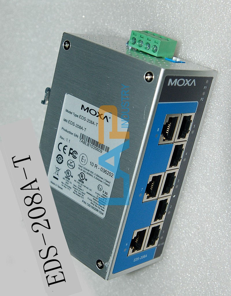 1Pcs New for MOXA EDS-208A-T 8-Port wide-temperature Ethernet switch | eBay
