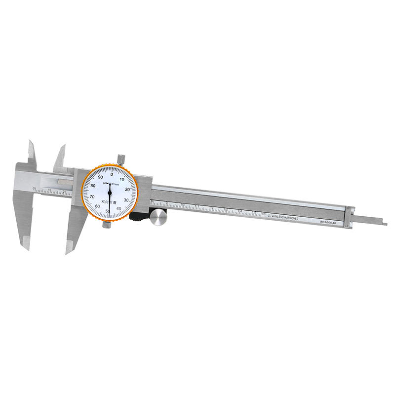 DSY Dial Vernier Caliper 200mm,multifunctional Double Anti-shock Precision Electronic Stainless Steel Metric Dial Ruler Gauge Measuring Tool