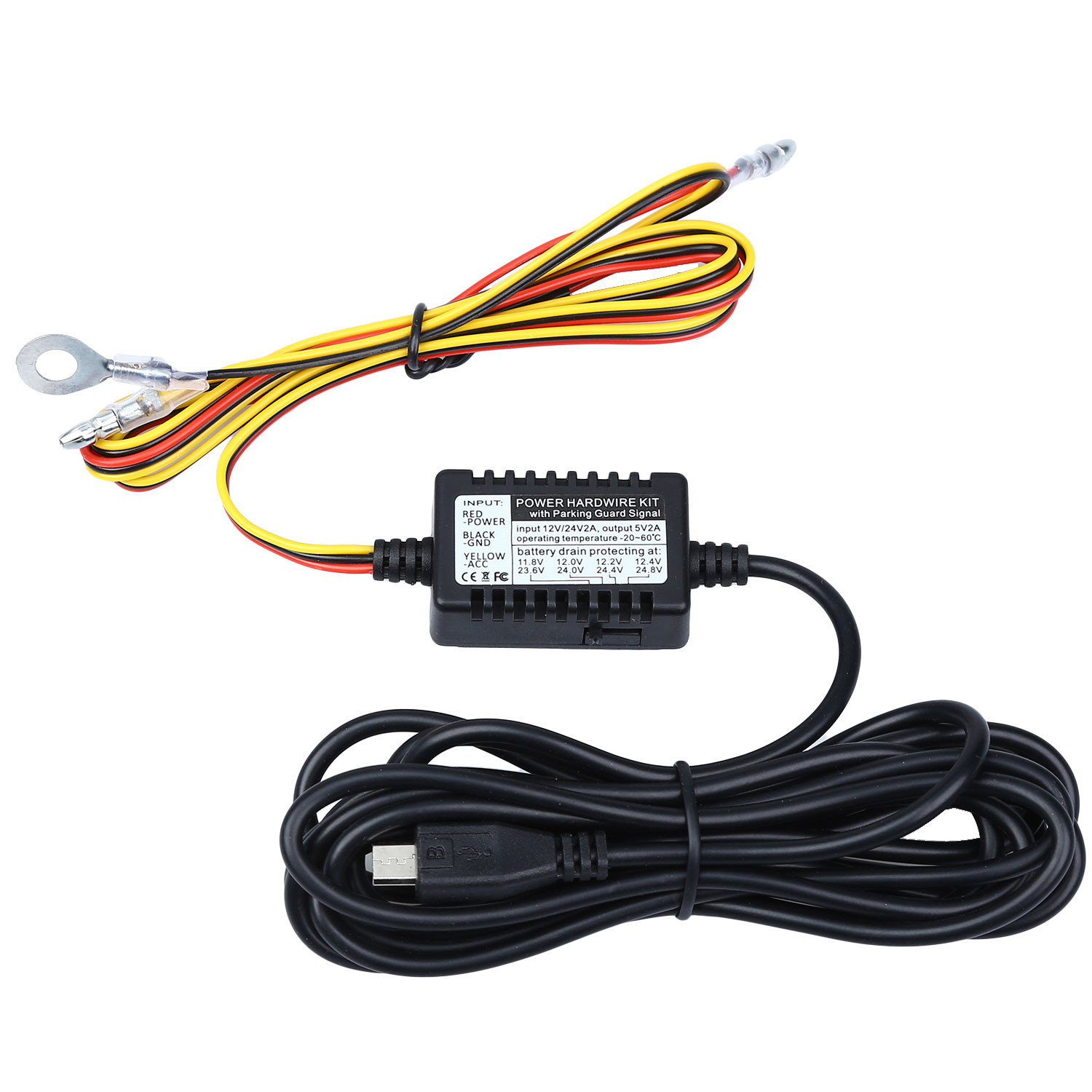 Hardwire Fuse Kit For Mini 0906 Car Dash Cam Circular Polarizing CPL Lens 24MM