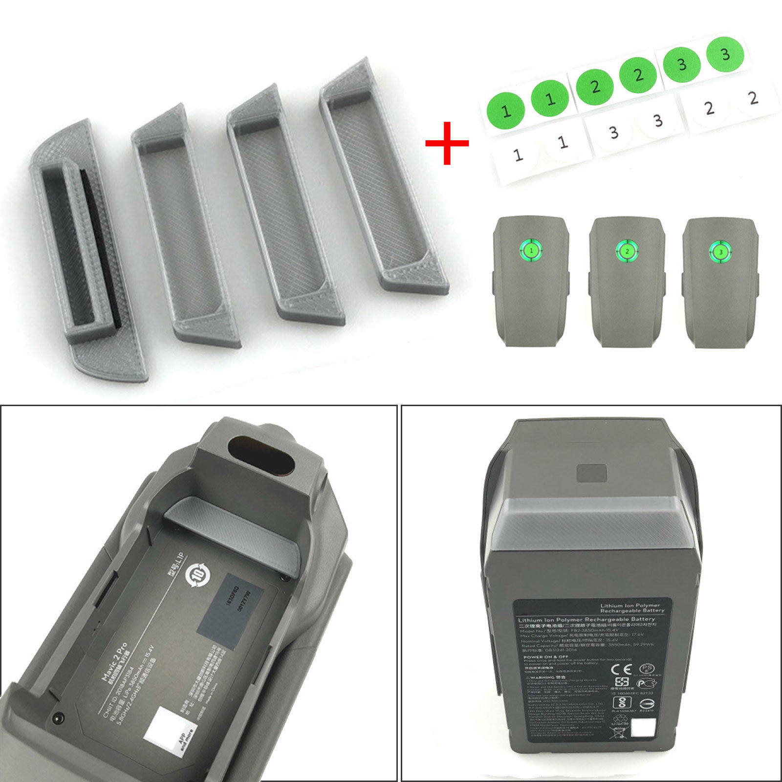 Body /& Battery Charging Port Anti-Dust Dustproof Cover for DJI MAVIC 2 Pro//Zoom