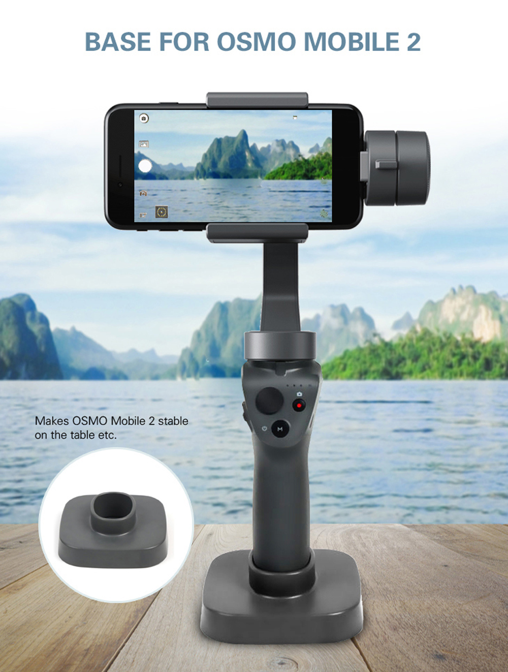 Base Mount for DJI OSMO Pocket Blue Base Mount Stand Stabilizer Fixator Handheld Camera Stands